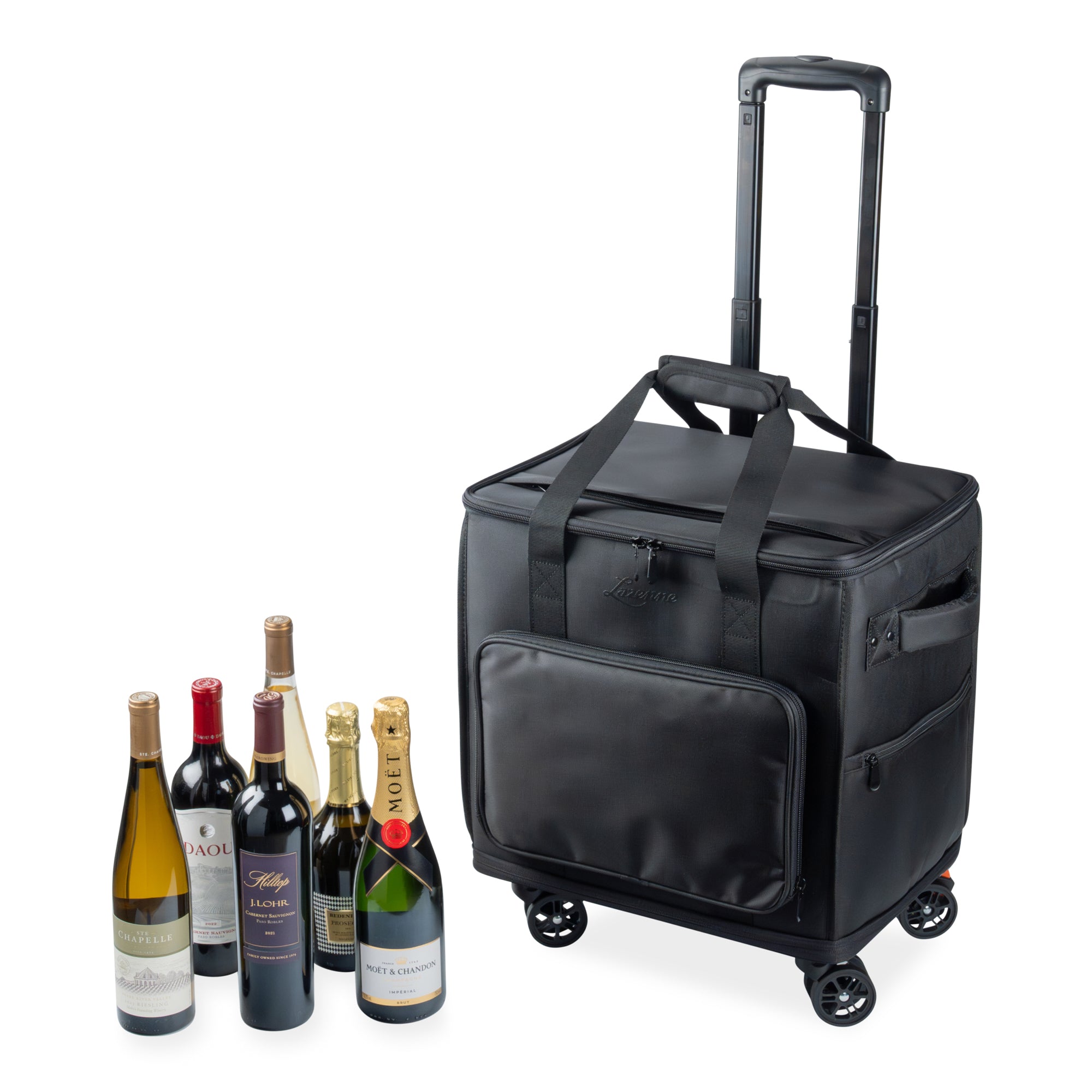 Wine Cooler Carrier 12 garrafas com divisórias individuais isoladas e removíveis