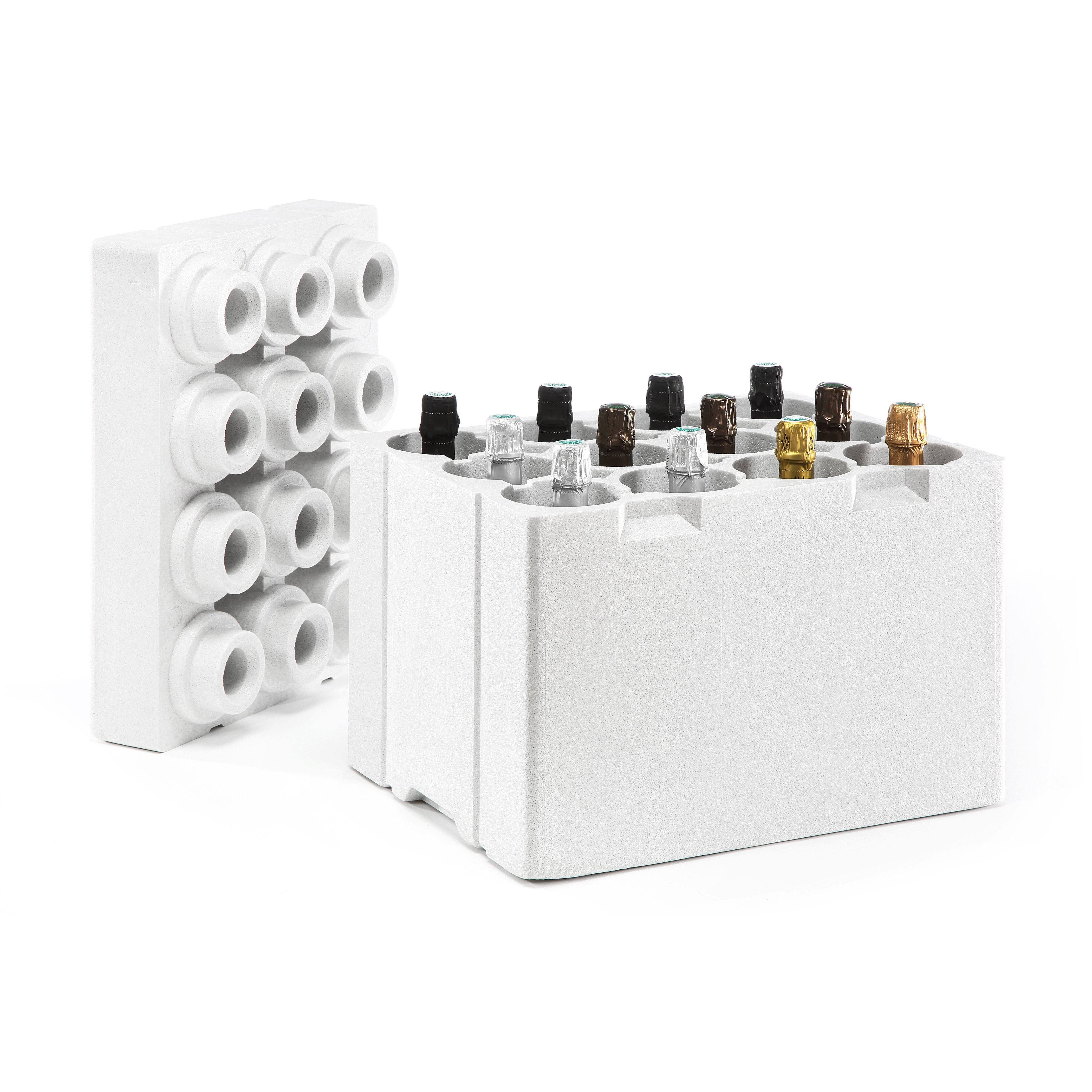 12-Bottle Wine Box For Shipping & Plane Transport - INSERT REPLACEMENT FOR YOUR WINE CHECK LUGGAGE